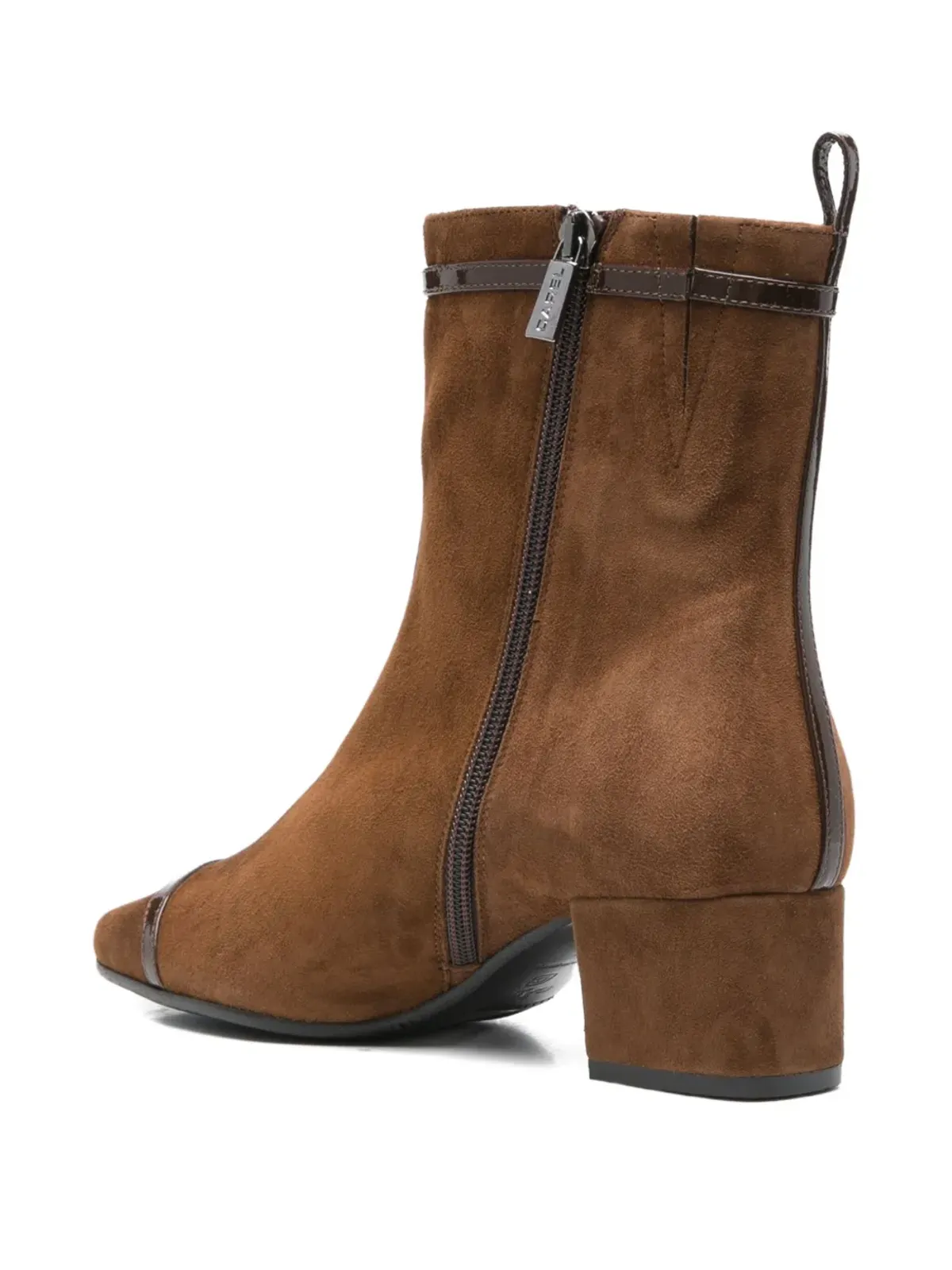 Carel Paris バックルディテール スエード アンクルブーツ - 画像3