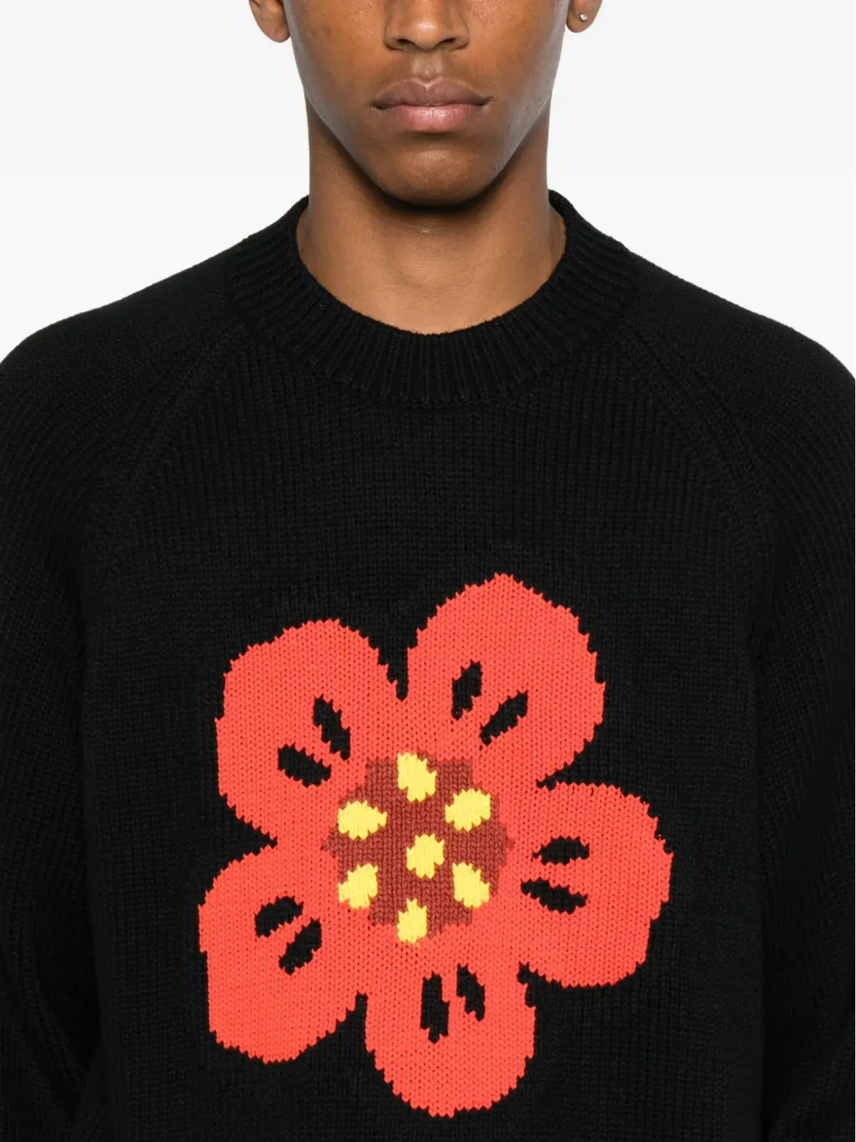 Kenzo ボケ花柄セーター - 画像5