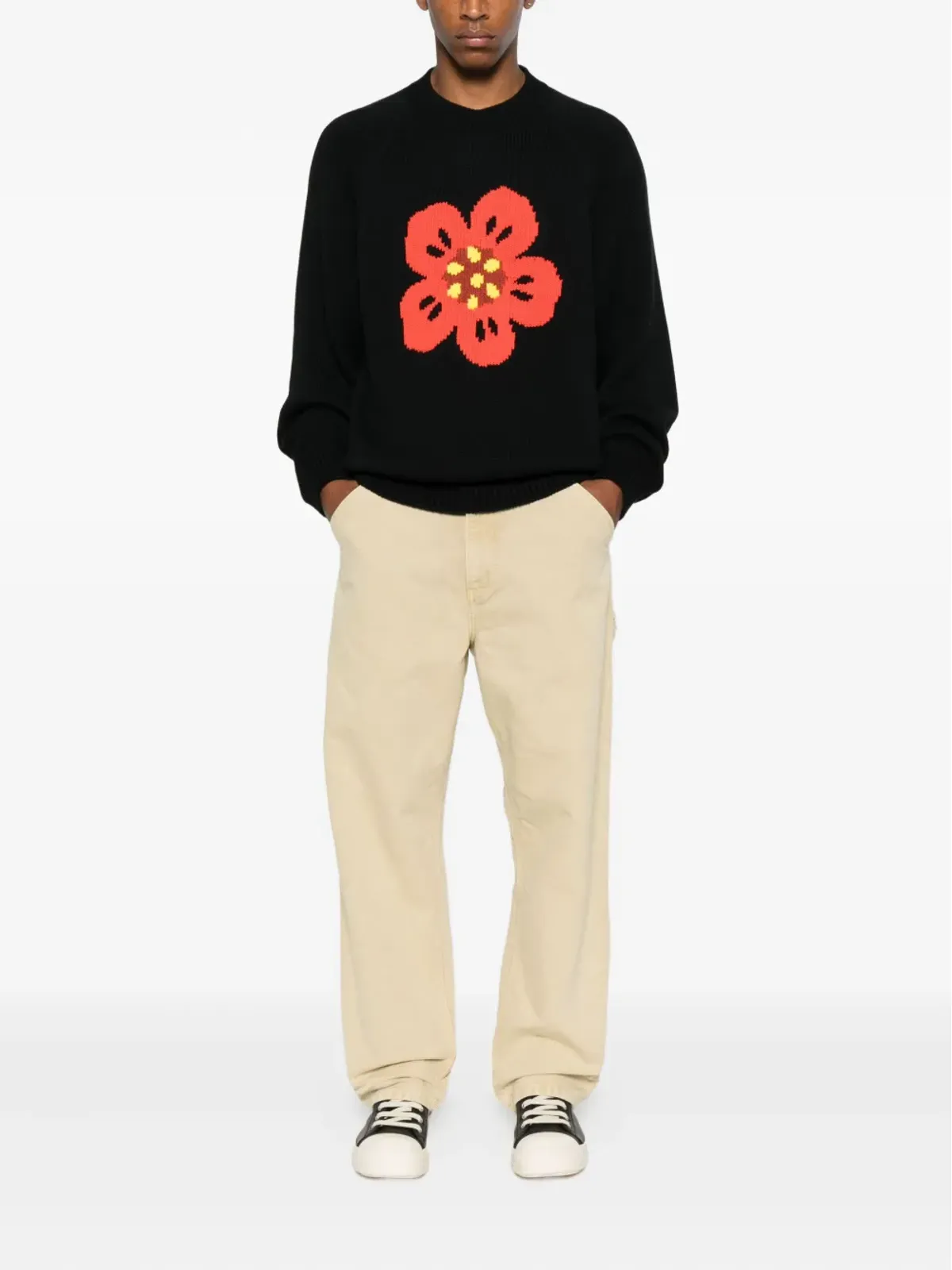 Kenzo ボケ花柄セーター - 画像2