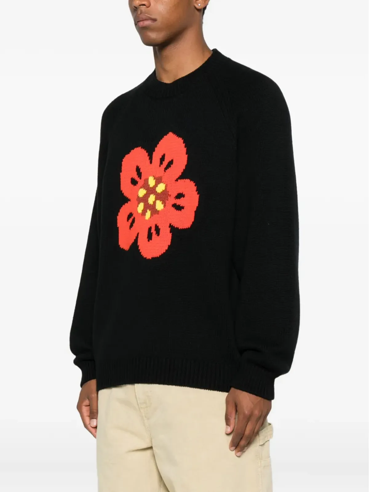 Kenzo ボケ花柄セーター - 画像3