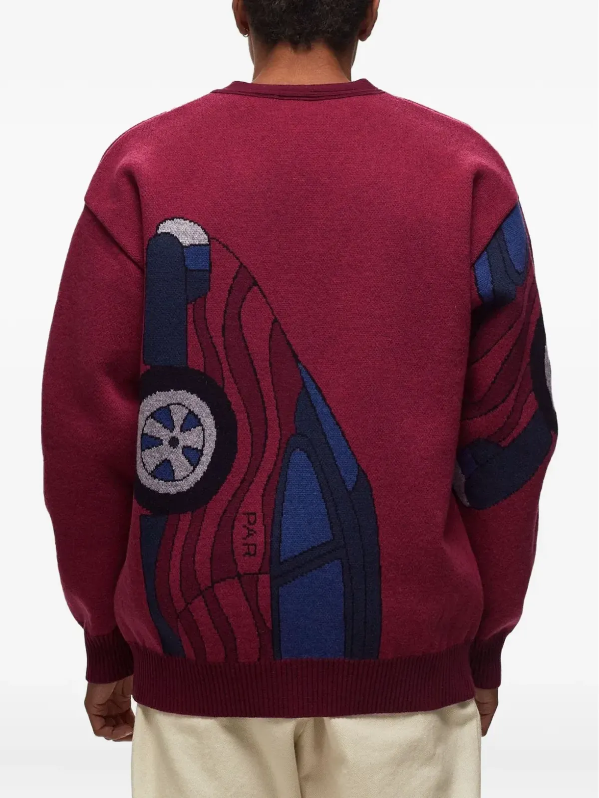 BY PARRA カーインターシャ ニットカーディガン - 画像3
