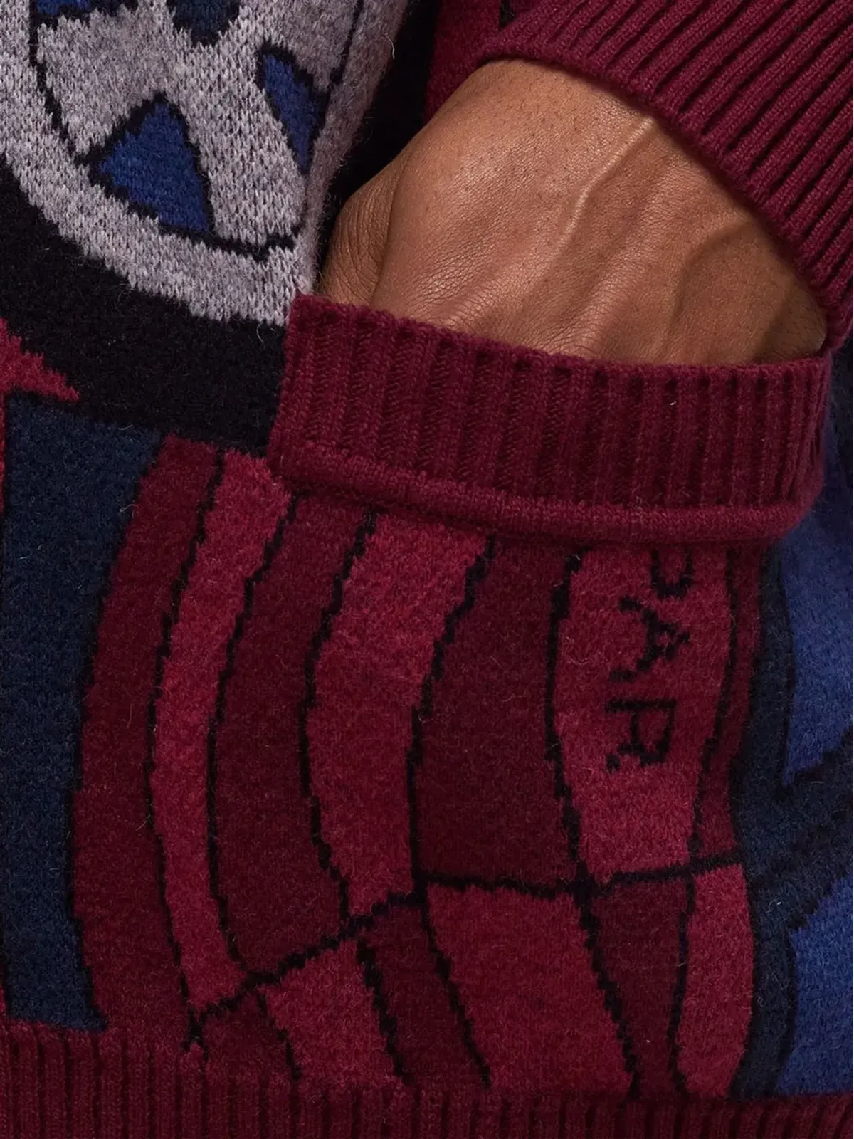 BY PARRA カーインターシャ ニットカーディガン - 画像4