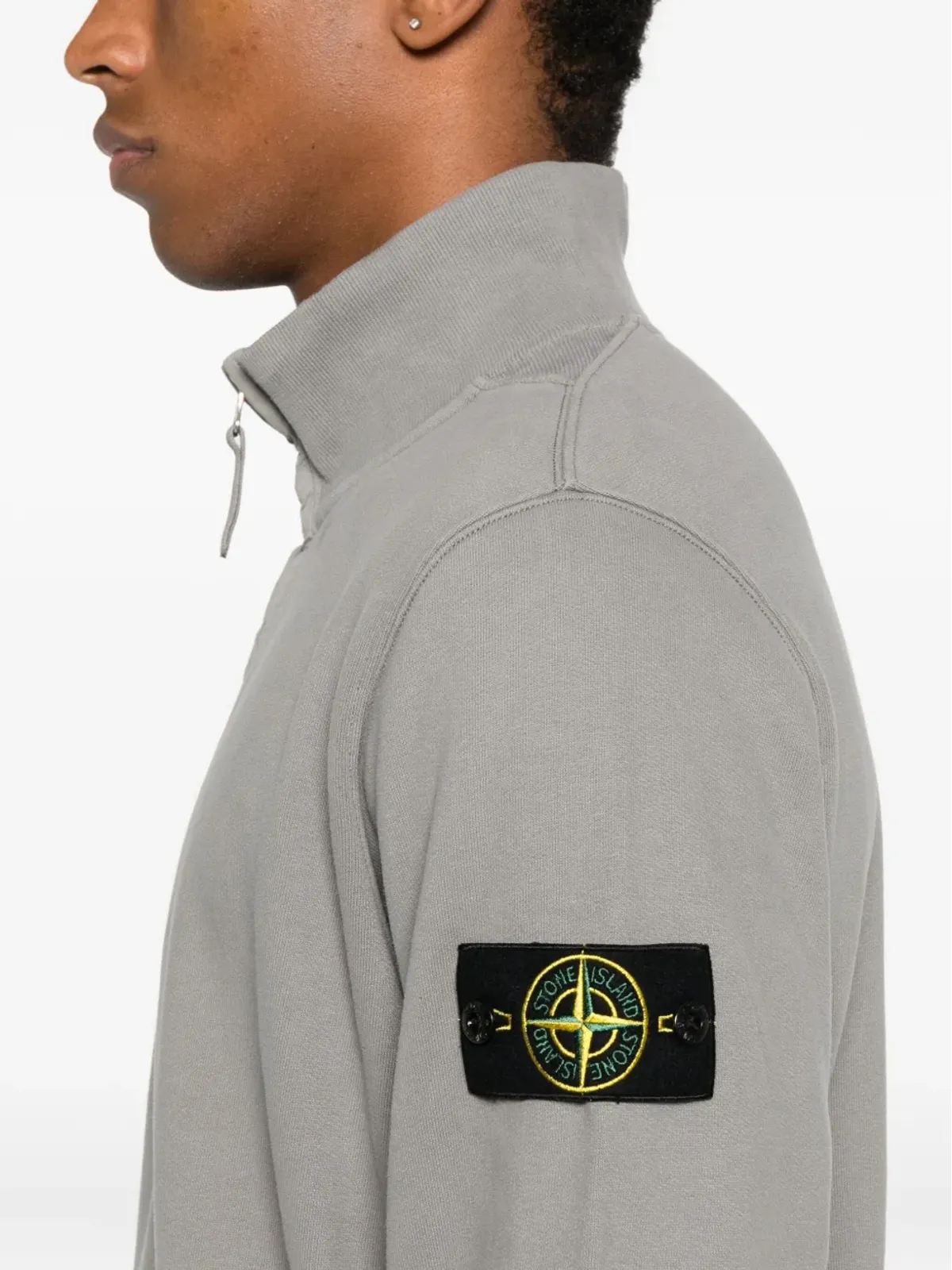 Stone Island ブラッシュド仕上げフリーススウェットシャツ - グレー - 画像5