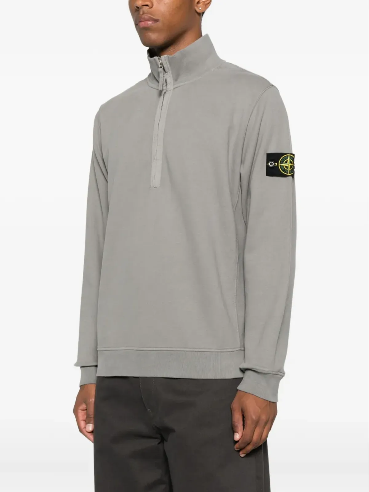 Stone Island ブラッシュド仕上げフリーススウェットシャツ - グレー - 画像3