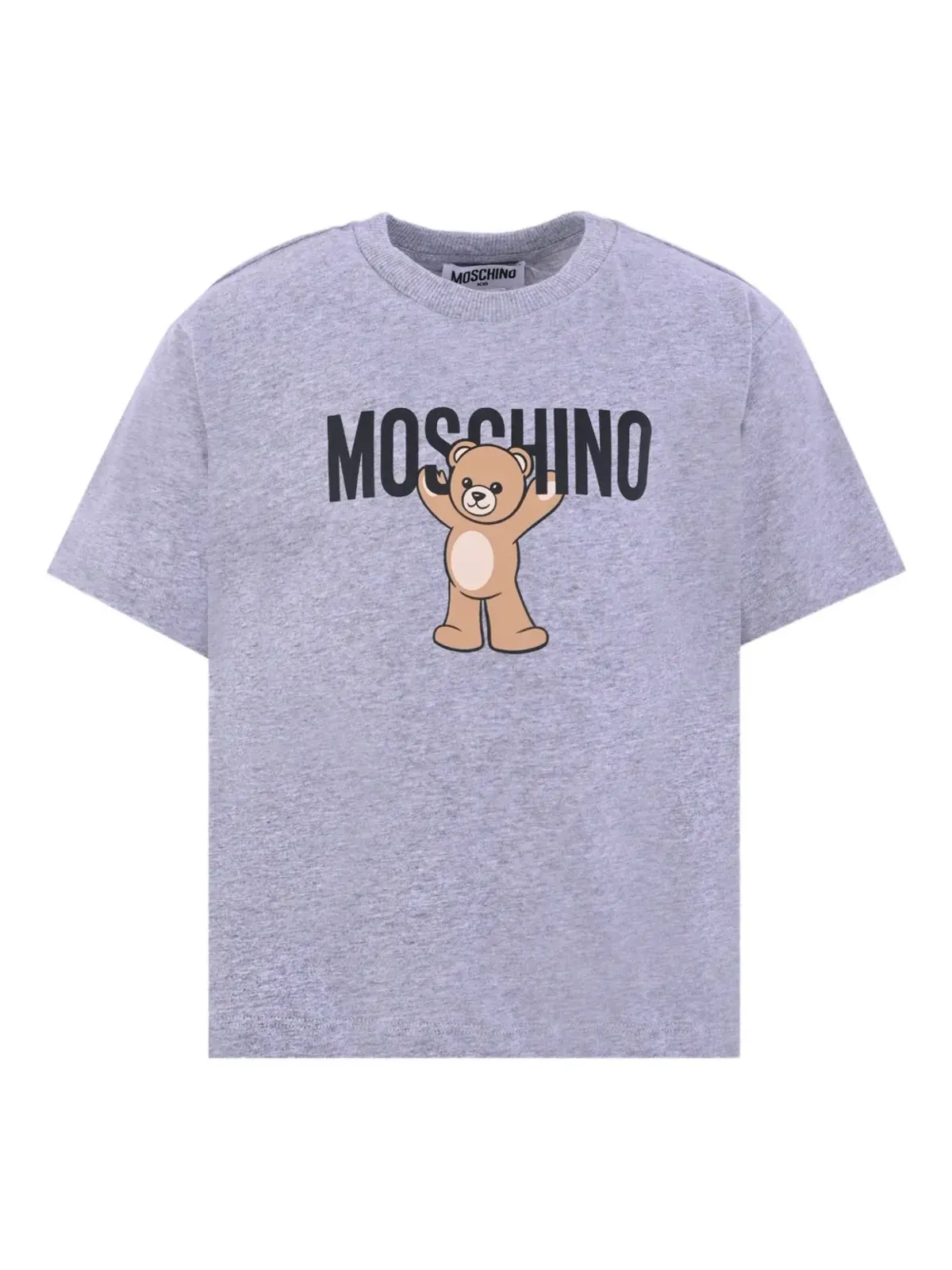 Moschino Kids テディベア ロゴプリント コットンTシャツ - 画像3