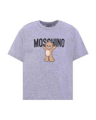 Moschino Kids テディベア ロゴプリント コットンTシャツ - サムネイル3
