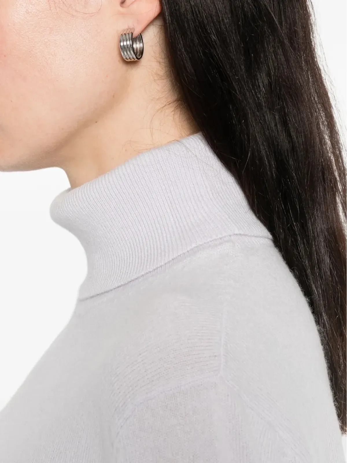 Purotatto roll-neck long-sleeve sweater - Blue - 画像5