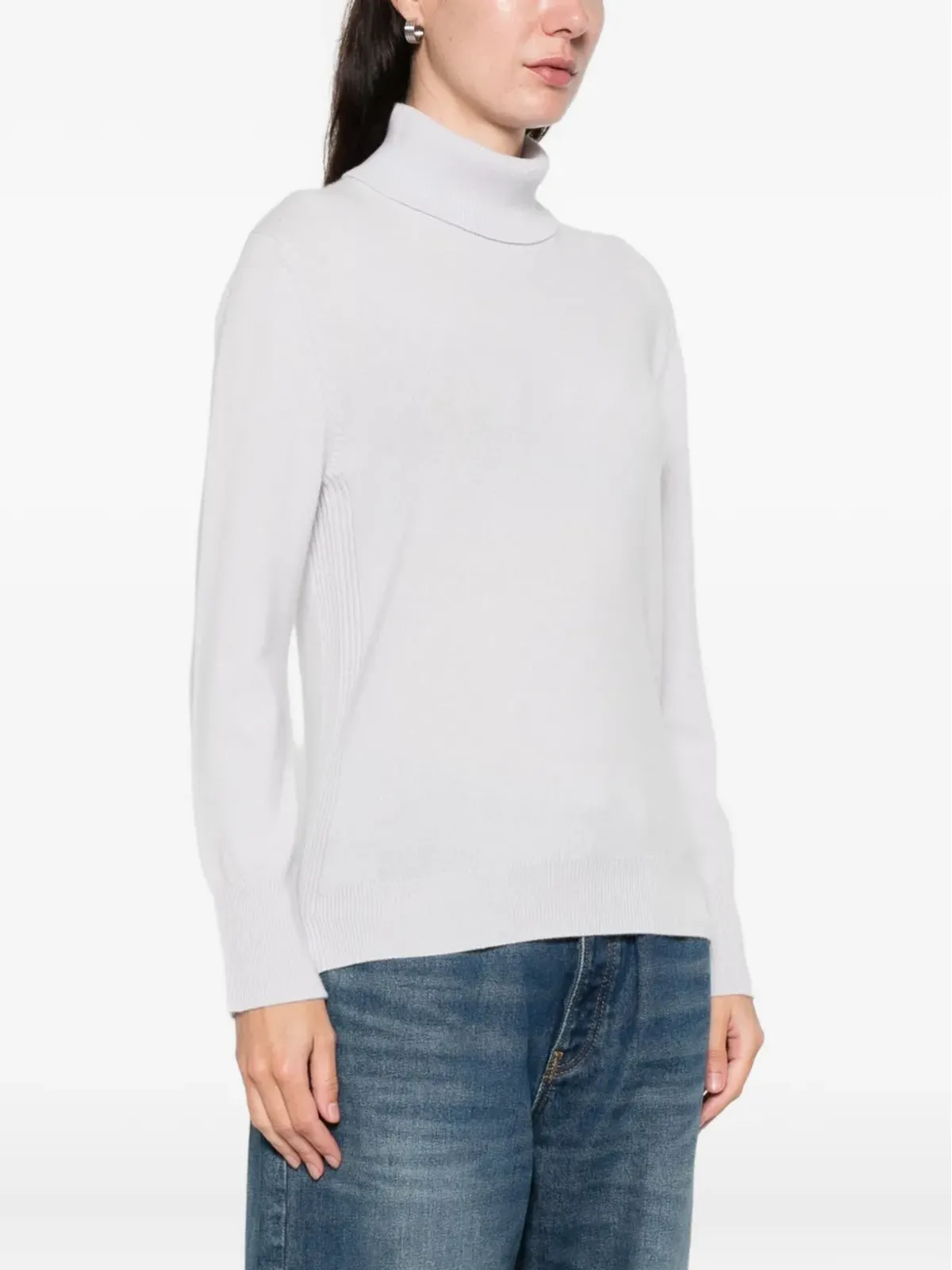 Purotatto roll-neck long-sleeve sweater - Blue - 画像3