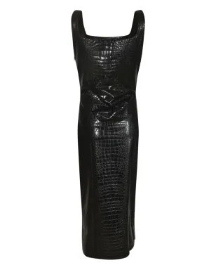 CHIARA BONI La Petite Robe クロコダイルエフェクト ミディドレス - サムネイル2