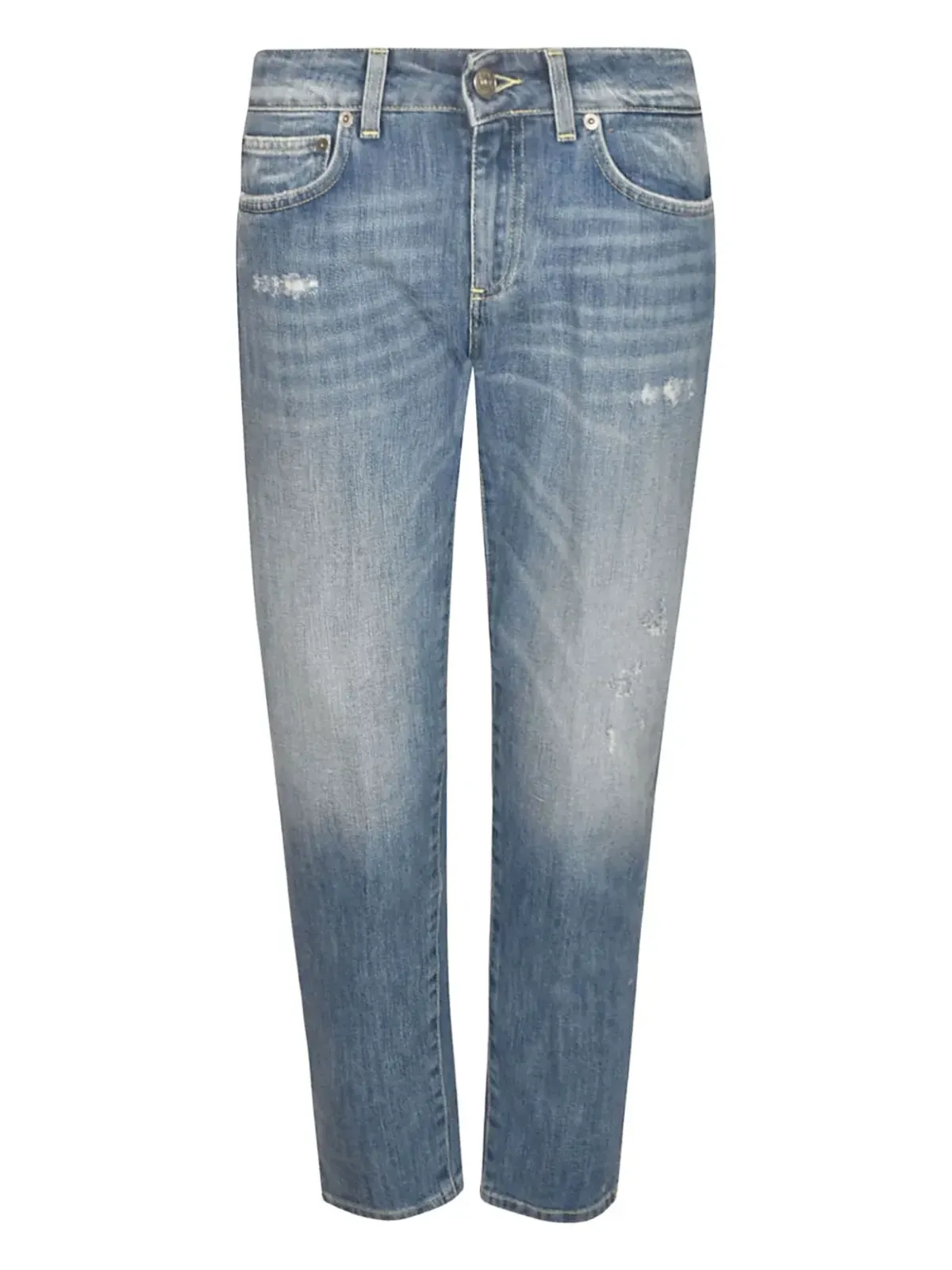 DONDUP ディストレスド ロゴパッチ ジーンズ - ブルー - 画像4