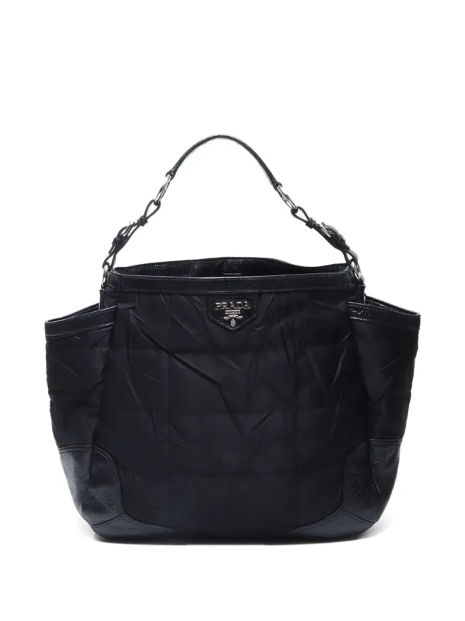 Prada Pre-Owned Prada ビンテージ 2000-2020年代 キルティングパネルドショルダーバッグの商品画像