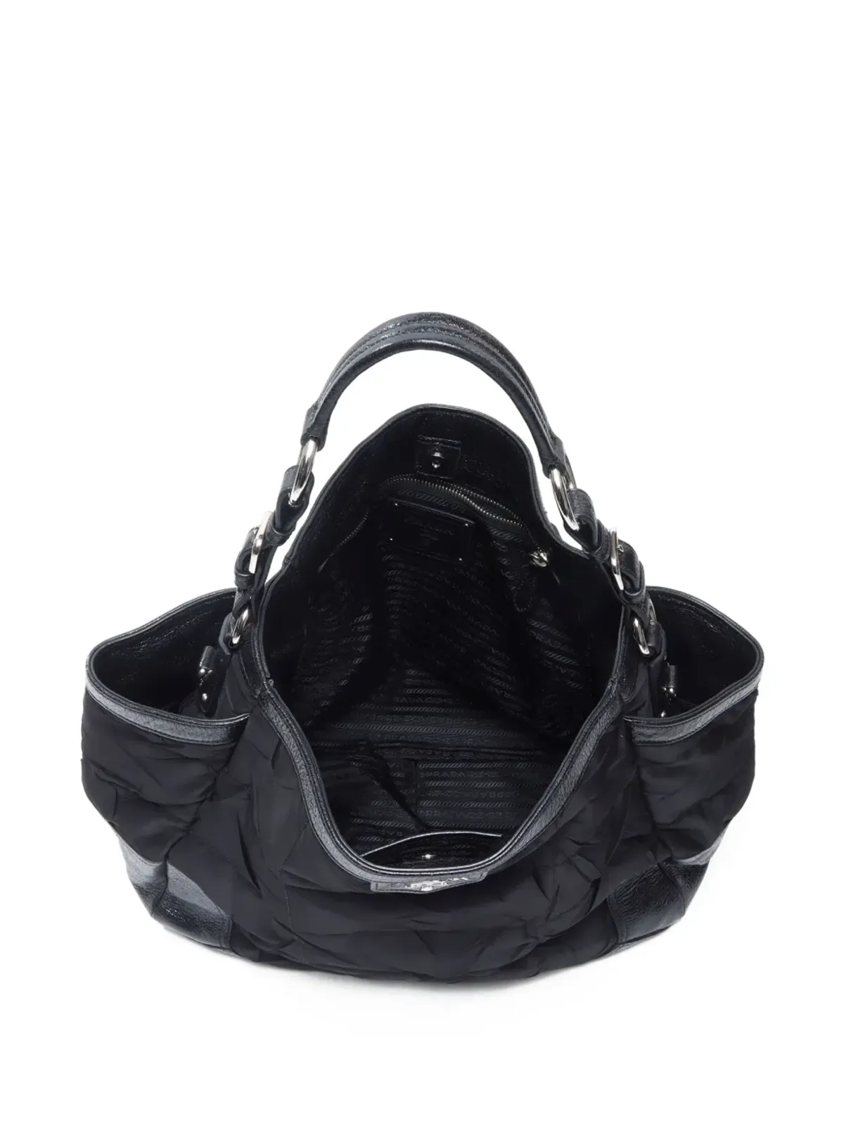 Prada ビンテージ 2000-2020年代 キルティングパネルドショルダーバッグ - 画像5
