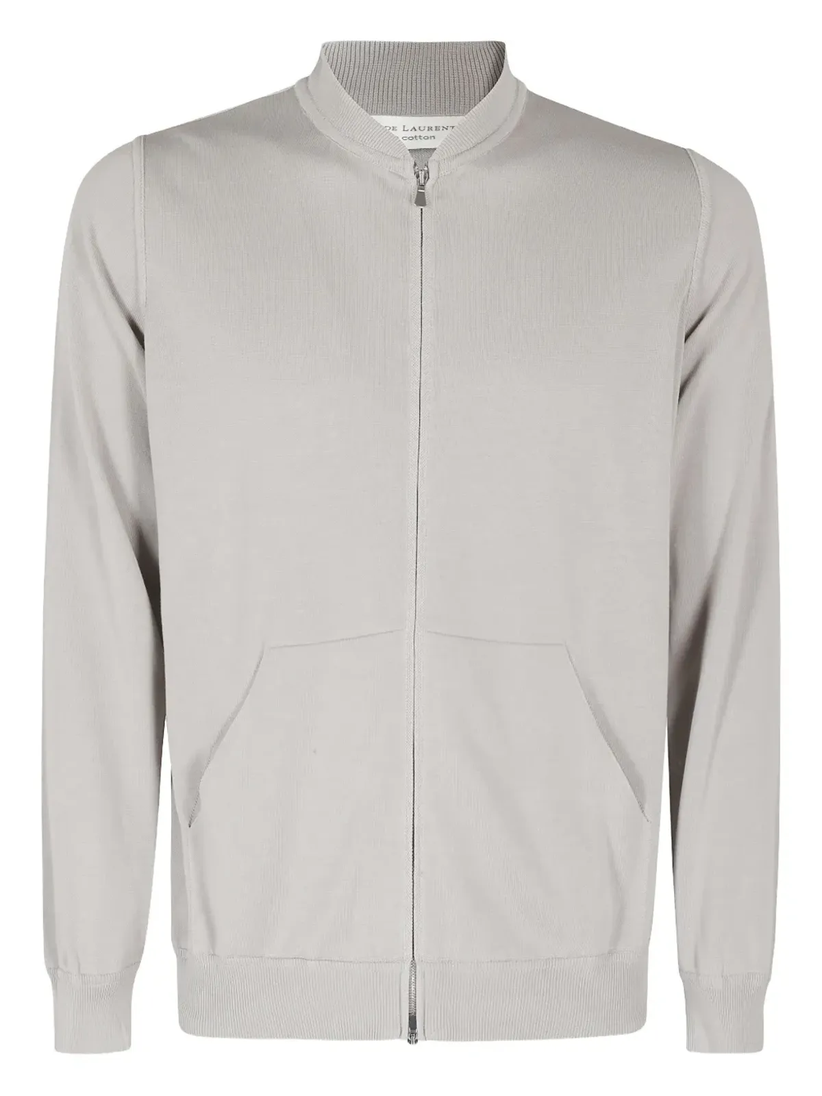 Filippo De Laurentiis ジップアップスタンドカラー カーディガン グレー - 画像1