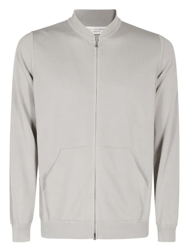 Filippo De Laurentiis Filippo De Laurentiis ジップアップスタンドカラー カーディガン グレーの商品画像