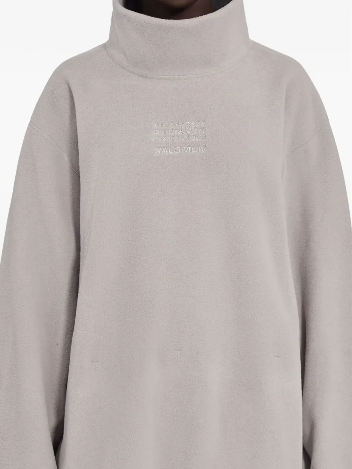 MM6 Maison Margiela X Salomon ドローストリングフリース長袖Tシャツ - 画像5
