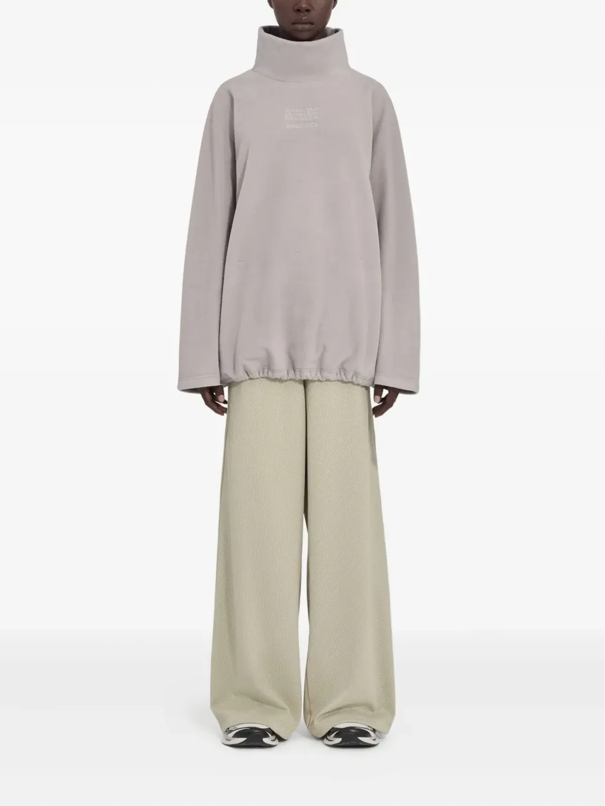 MM6 Maison Margiela X Salomon ドローストリングフリース長袖Tシャツ - 画像2