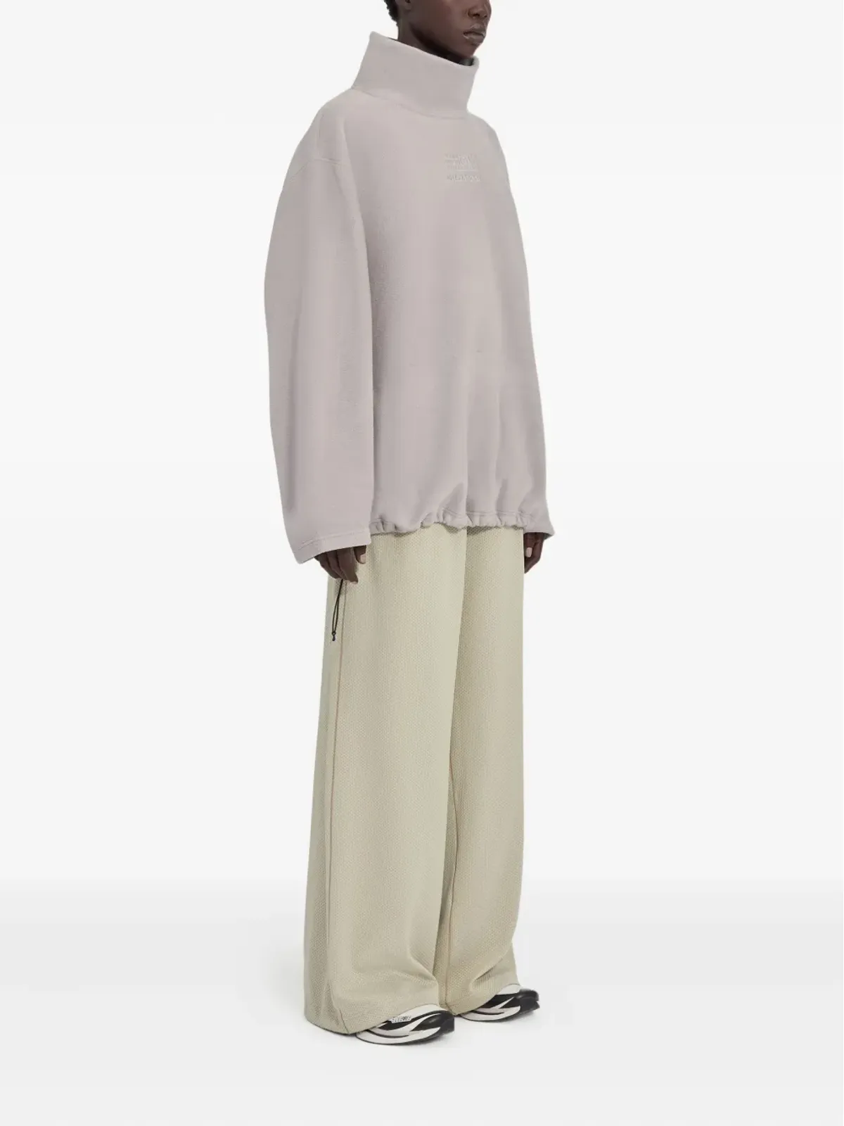 MM6 Maison Margiela X Salomon ドローストリングフリース長袖Tシャツ - 画像3