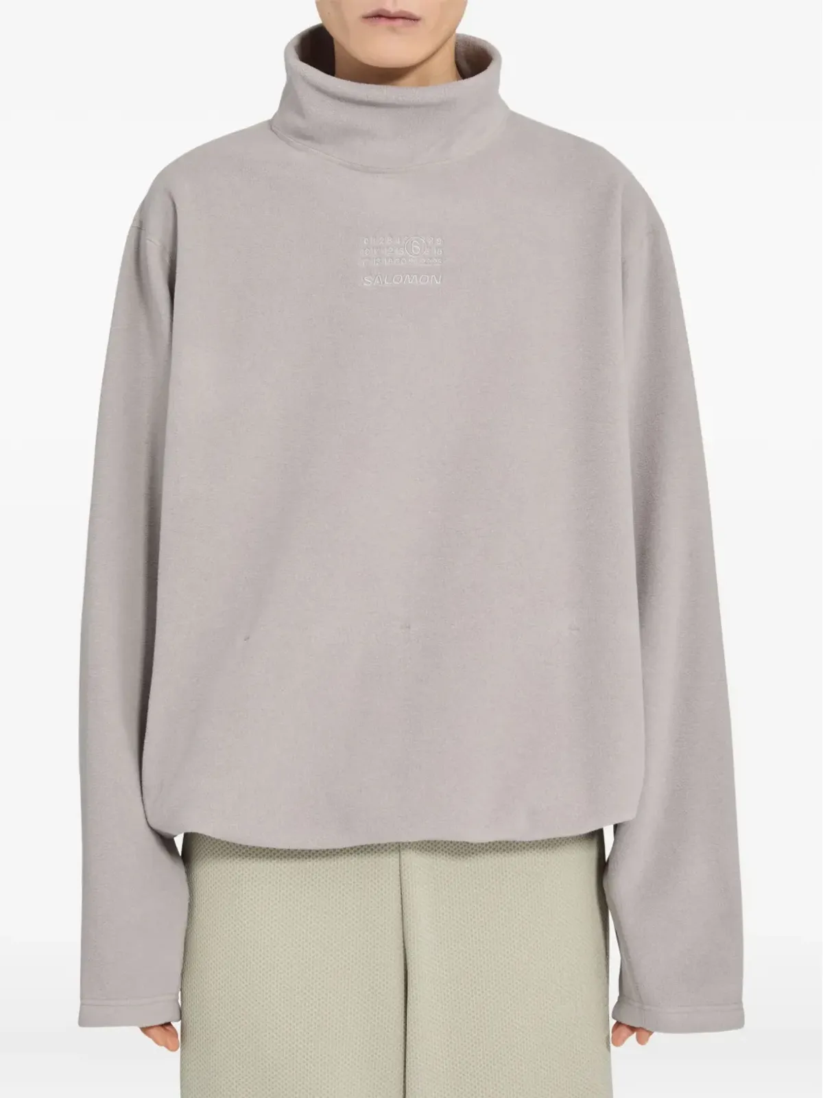 MM6 Maison Margiela X Salomon タートルネック フリース長袖Tシャツ - 画像3