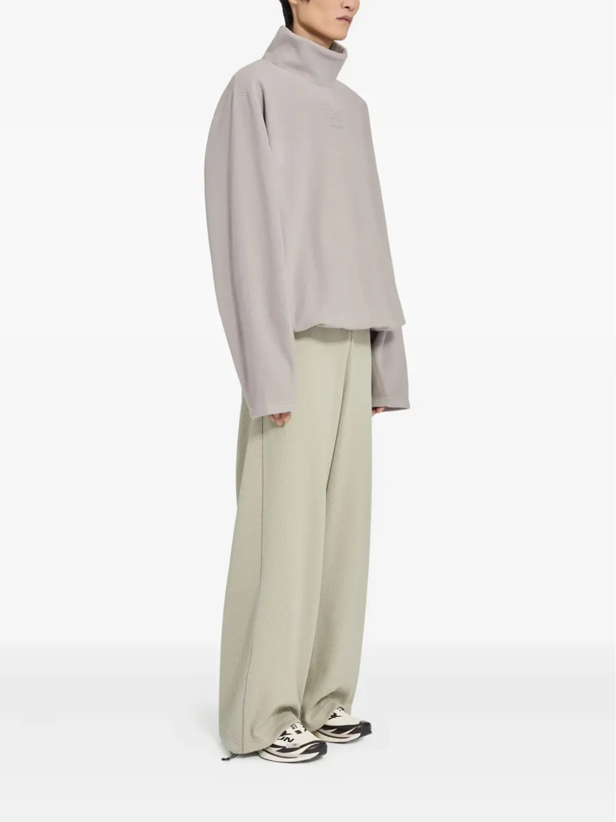 MM6 Maison Margiela X Salomon タートルネック フリース長袖Tシャツ - 画像4
