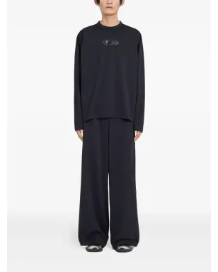 MM6 Maison Margiela X Salomon テクスチャードロゴ長袖Tシャツ - サムネイル2