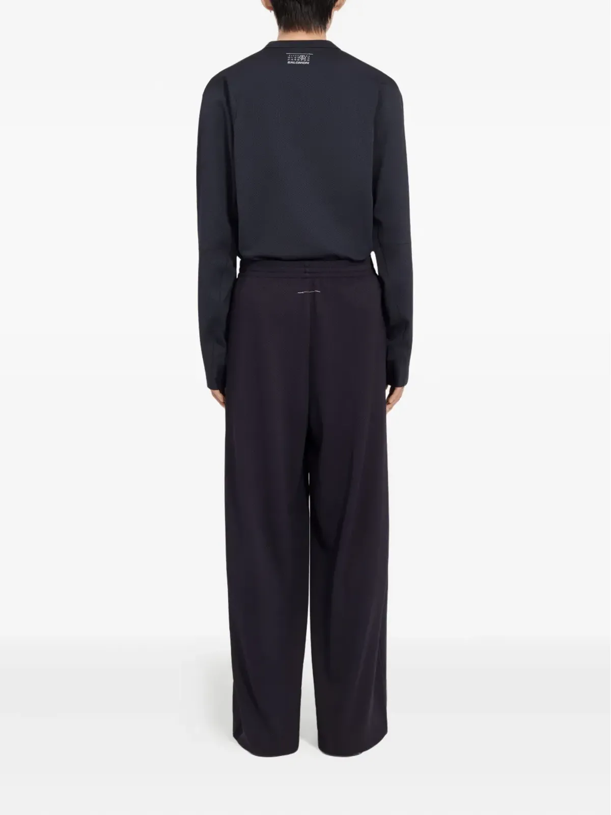 MM6 Maison Margiela X Salomon ドローコード付き裾絞り ロゴプリントパンツ - 画像4