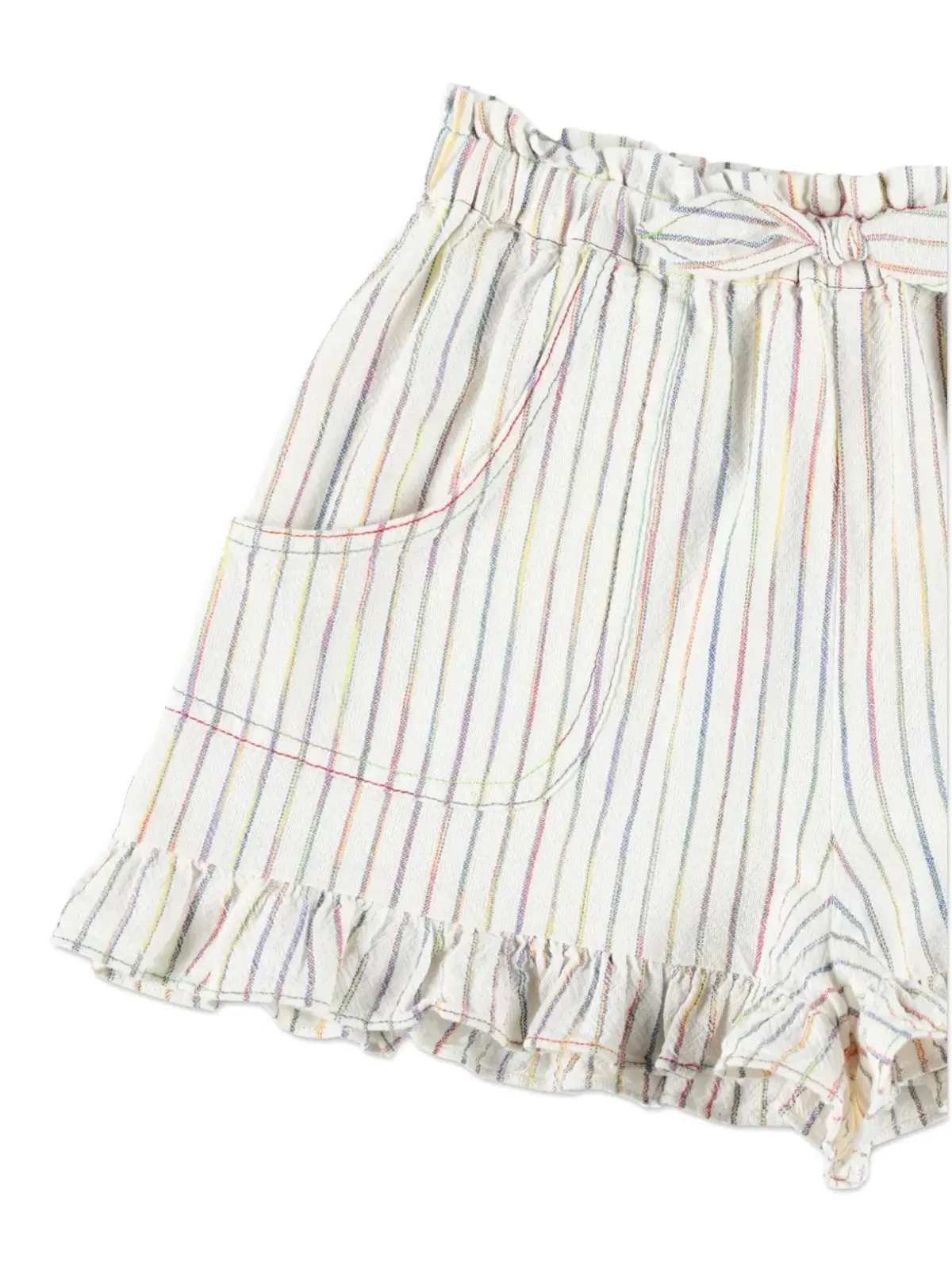 ZIMMERMANN Kids Rhiannon ruffled striped shorts - 画像3