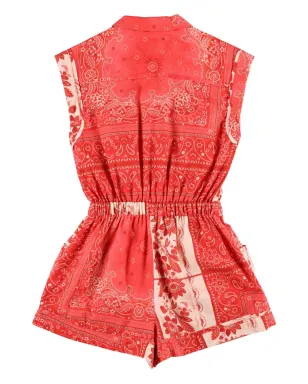 ZIMMERMANN Kids ペイズリープリント ベルト付きジャンプスーツ - サムネイル2