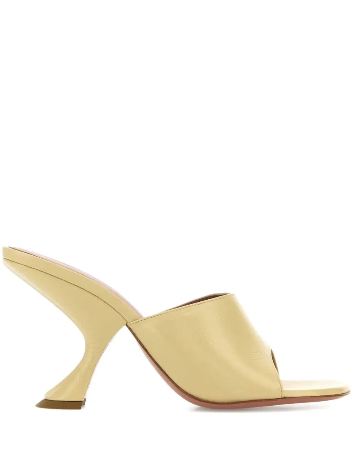 Amina Muaddi 90mm sculpted heel open-toe mules - Gold - 画像1