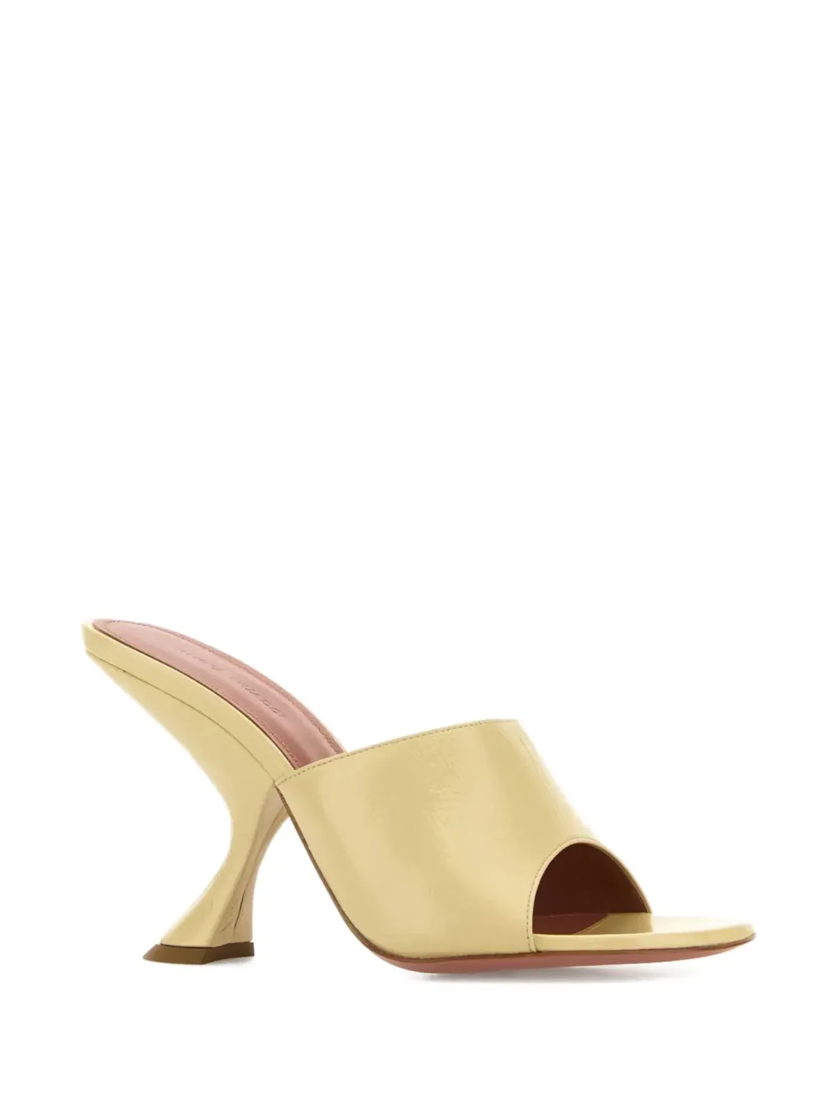 Amina Muaddi 90mm sculpted heel open-toe mules - Gold - 画像2