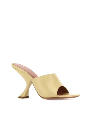 Amina Muaddi 90mm sculpted heel open-toe mules - Gold - サムネイル2