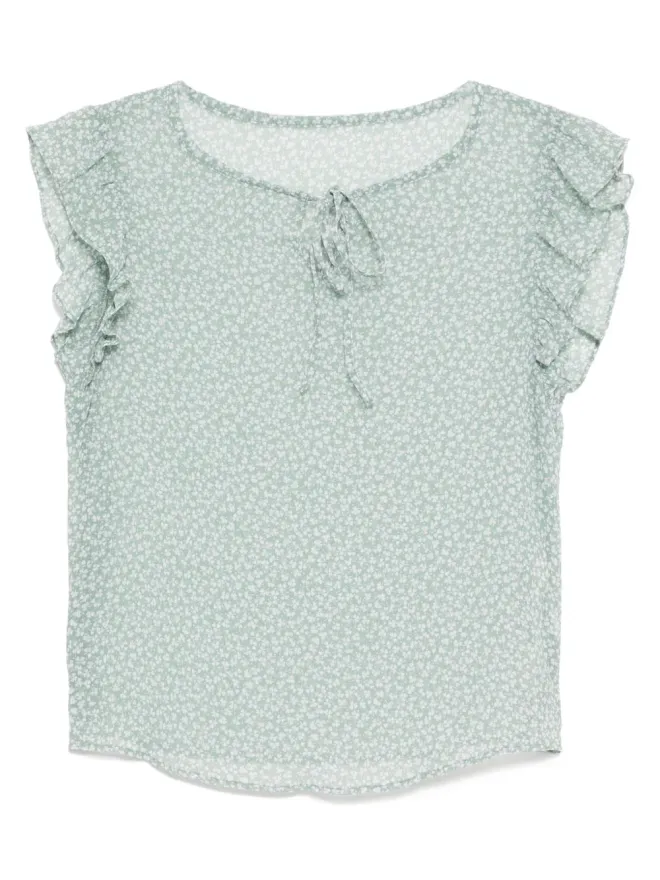 To b. by agnès b. To b. by agnès b. クローバープリント フリル ブラウスの商品画像