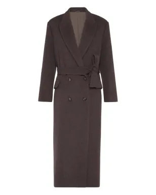 Brunello Cucinelli ダブルブレスト ベルト付き コート - サムネイル1