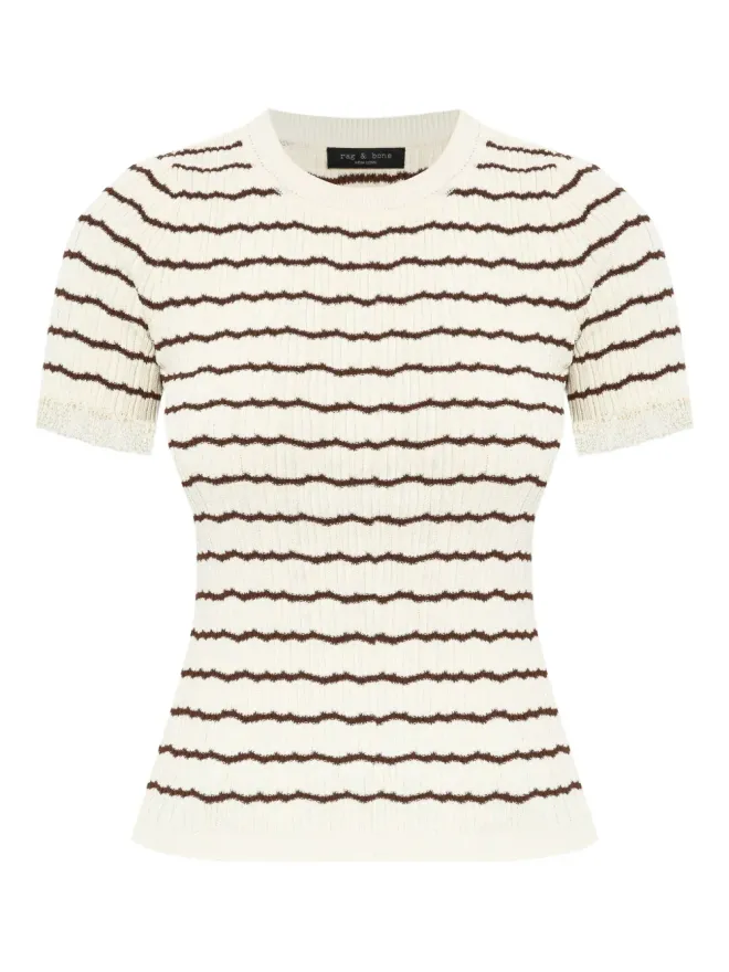 Rag & Bone rag & bone ストライプ柄リブトップスの商品画像