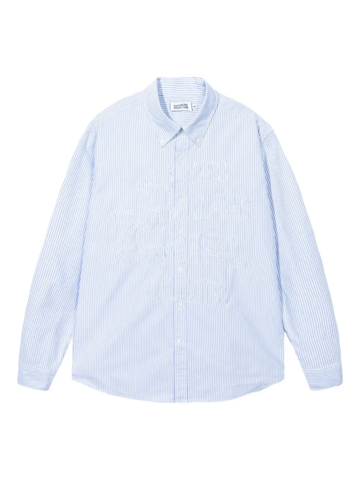 Anti Social Social Club Mind Gamesストライプ柄ボタンアップシャツ - 画像1