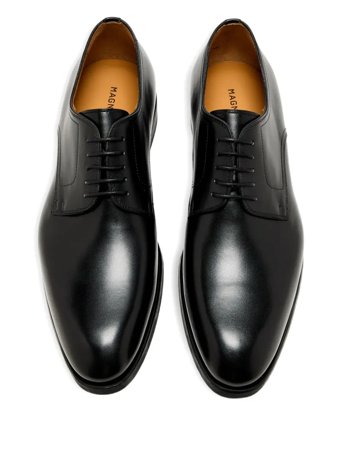 Magnanni レザー ダービーシューズ - ブラック - 画像4