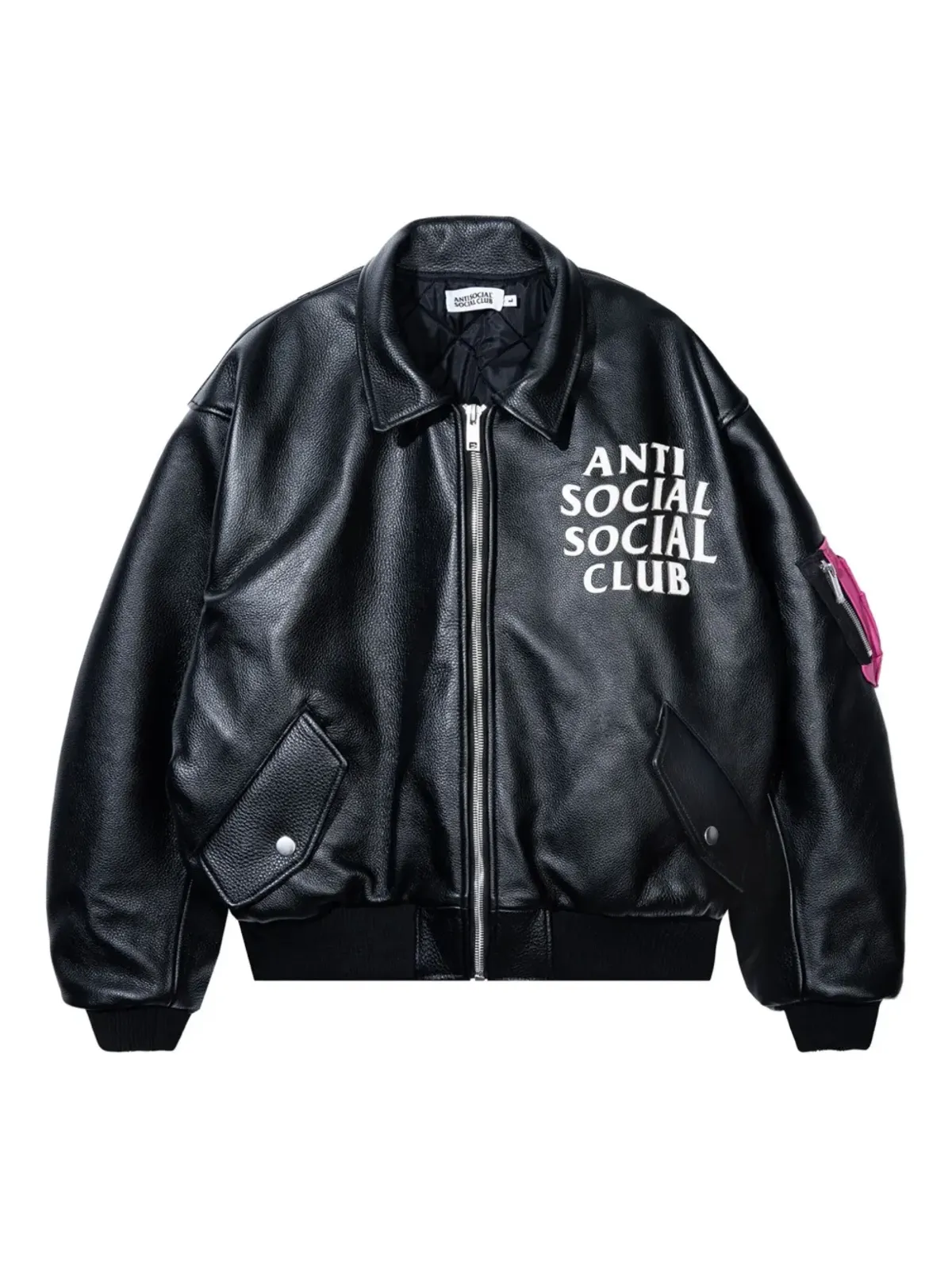 Anti Social Social Club ロゴプリント ボンバージャケット - 画像1