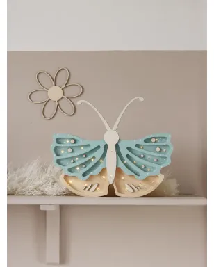 Little Lights 蝶形デコラティブランプ - ブルー - サムネイル2