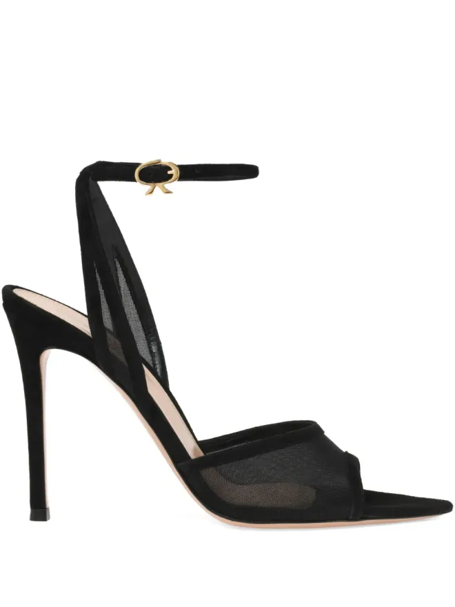 Gianvito Rossi Gianvito Rossi 100mm Doreta スリングバックサンダル - ブラックの商品画像
