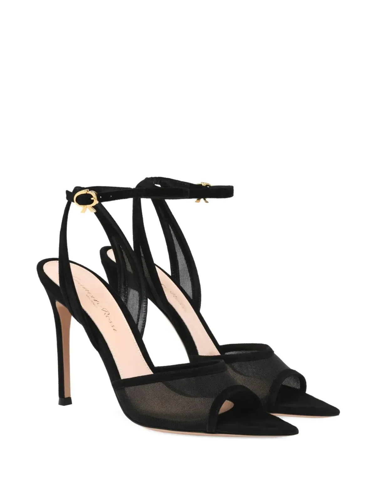 Gianvito Rossi 100mm Doreta スリングバックサンダル - ブラック - 画像2