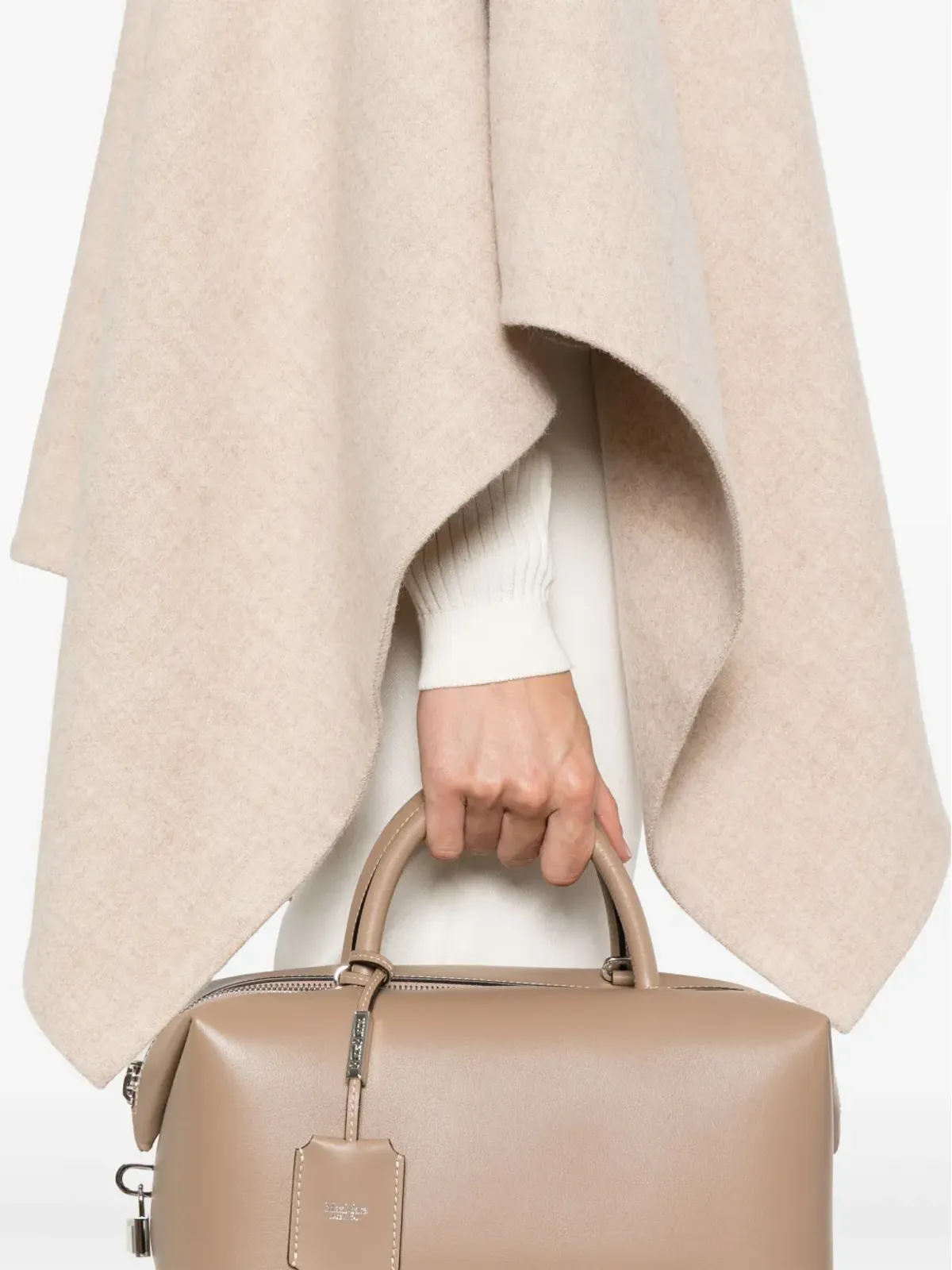 Max Mara アシンメトリーヘムポンチョ - 画像5