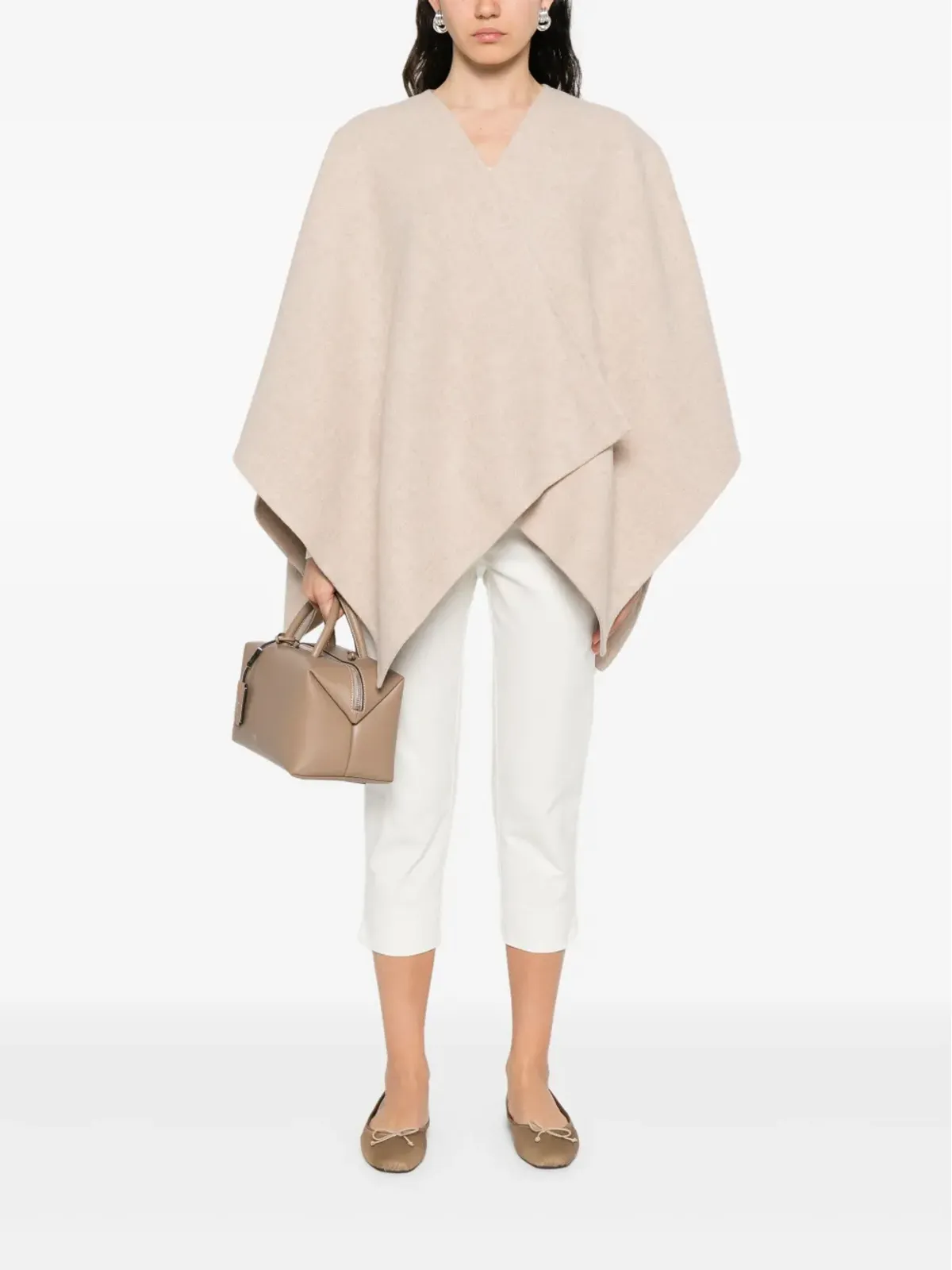 Max Mara アシンメトリーヘムポンチョ - 画像2