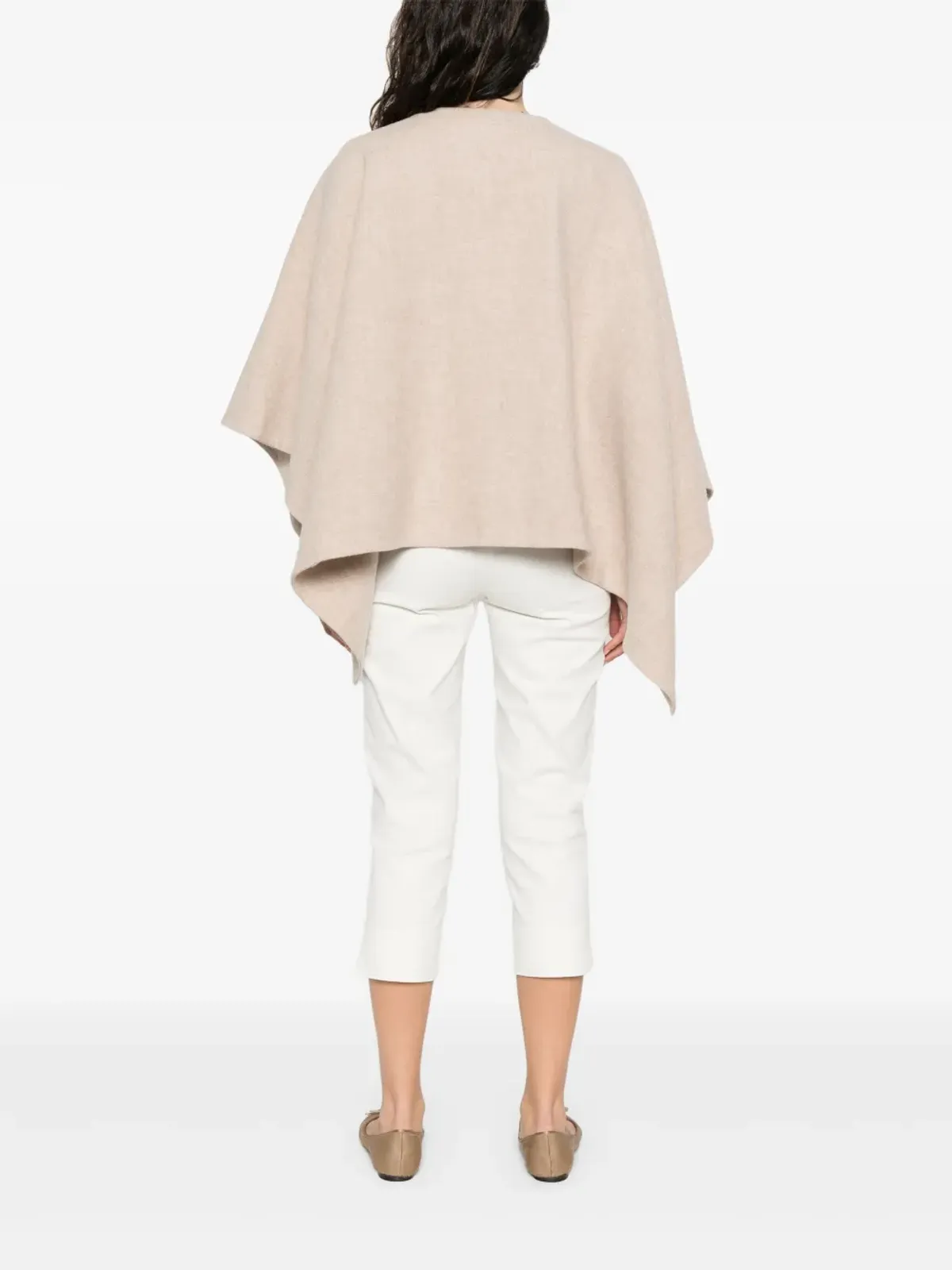 Max Mara アシンメトリーヘムポンチョ - 画像4