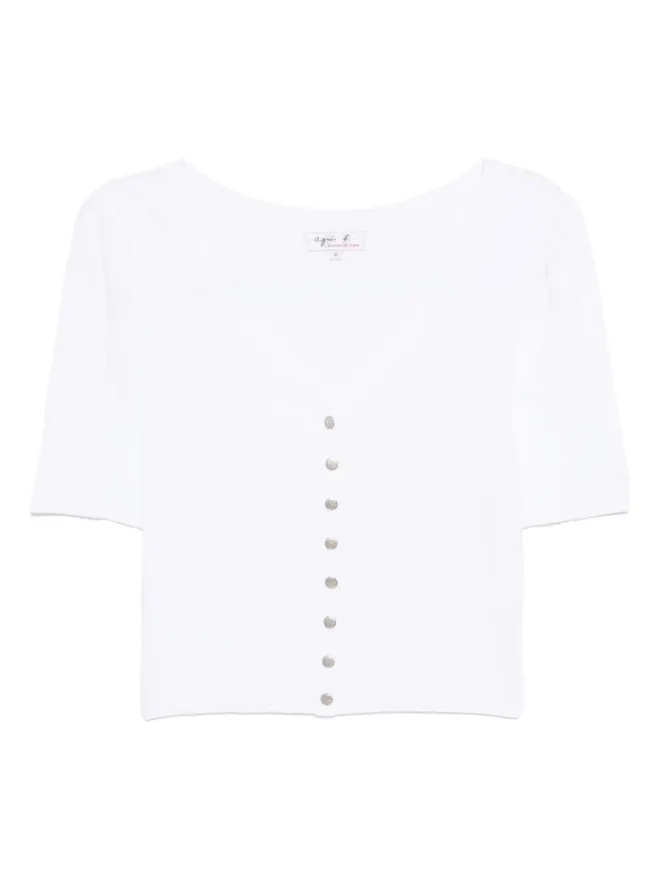 agnès b. agnès b. Nora cardigan - Whiteの商品画像