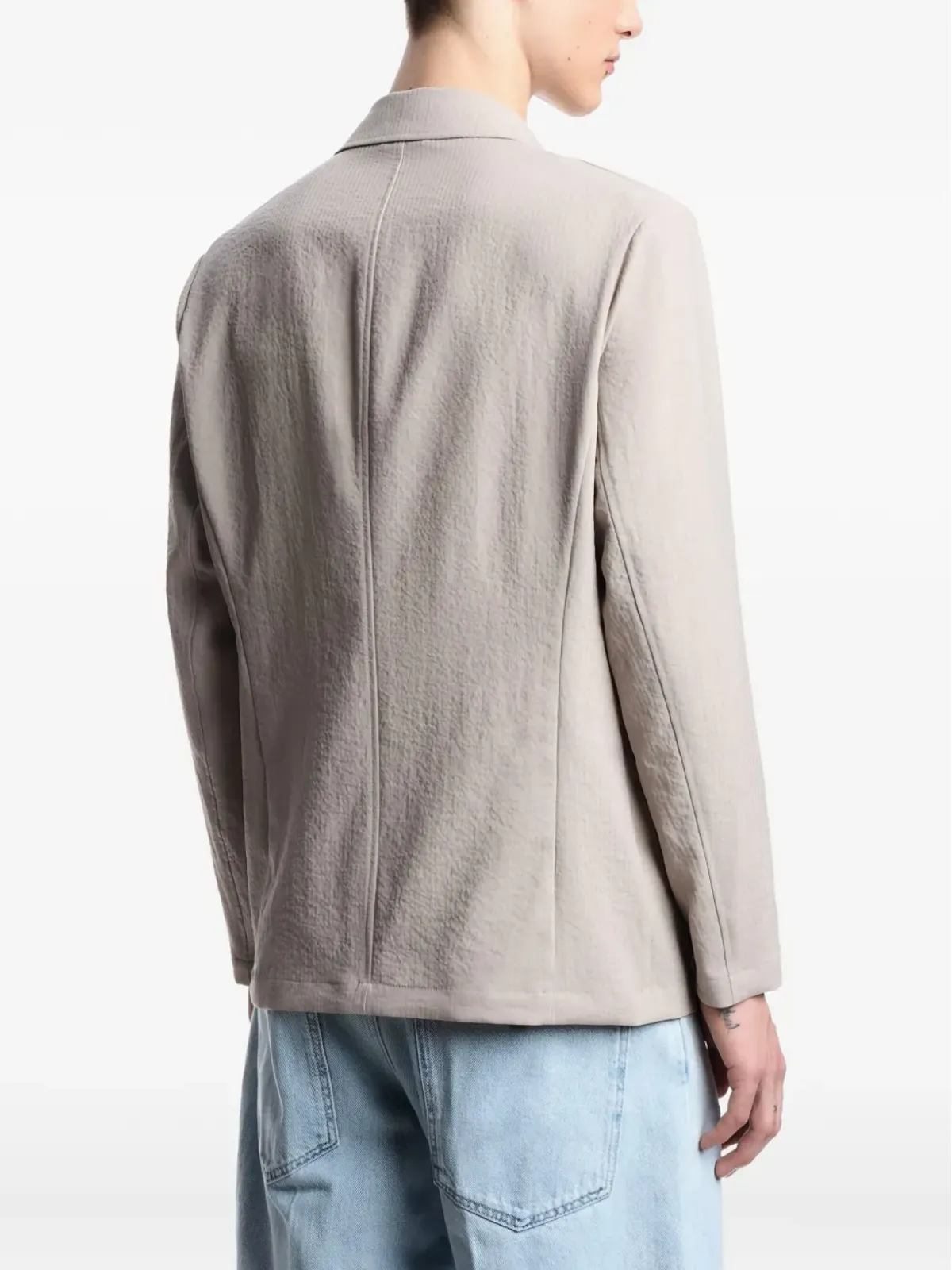 Emporio Armani ポケット付き シングルブレスト ブレザー - ニュートラルカラー - 画像4