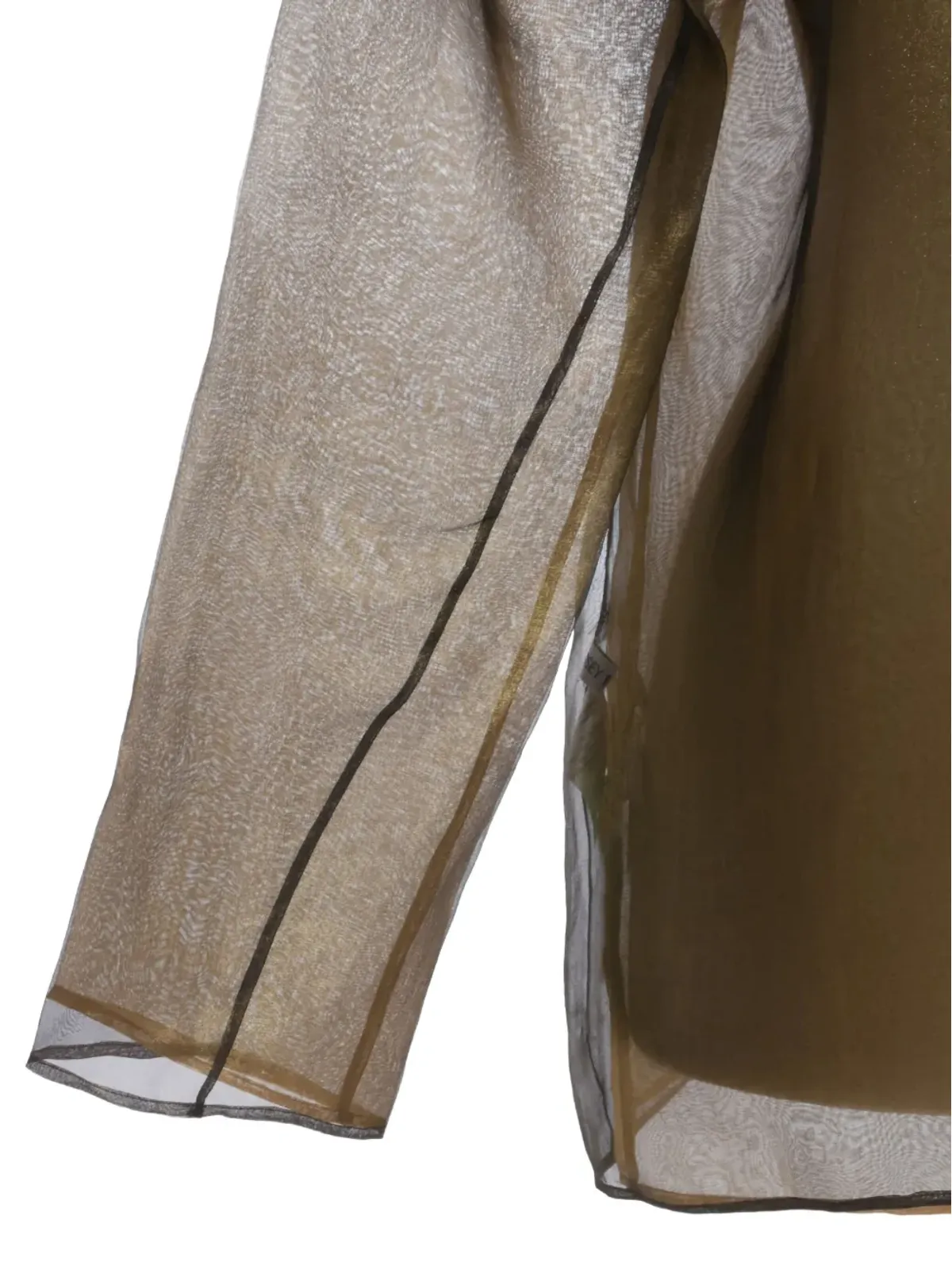 Issey Miyake Pre-Owned 2000年代 シルク ブラウス - ゴールド - 画像2