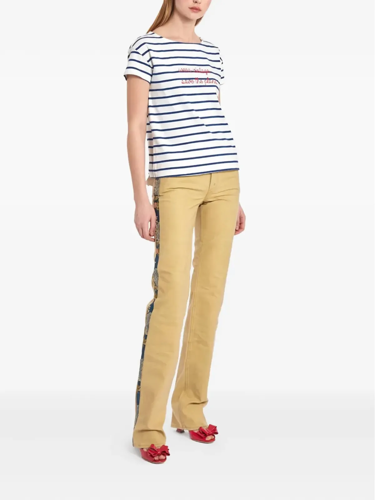 CAVALLI E NASTRI VINTAGE ビンテージストライプTシャツ - 画像3