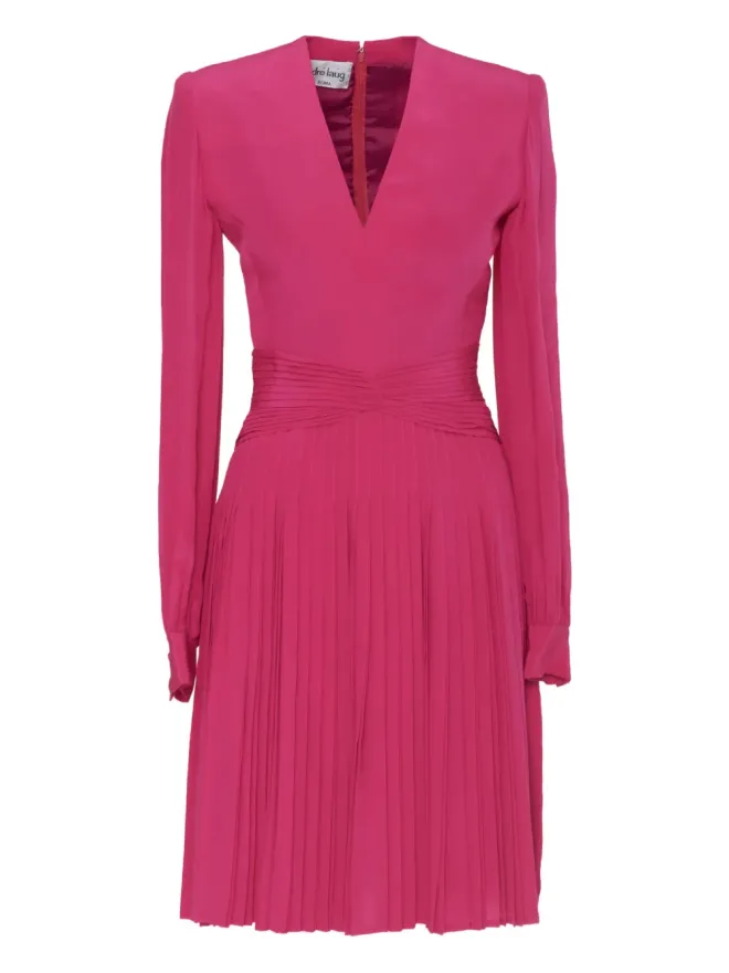 Andrè Laug Vintage Andrè Laug Vintage プリーツミディドレス - ピンクの商品画像