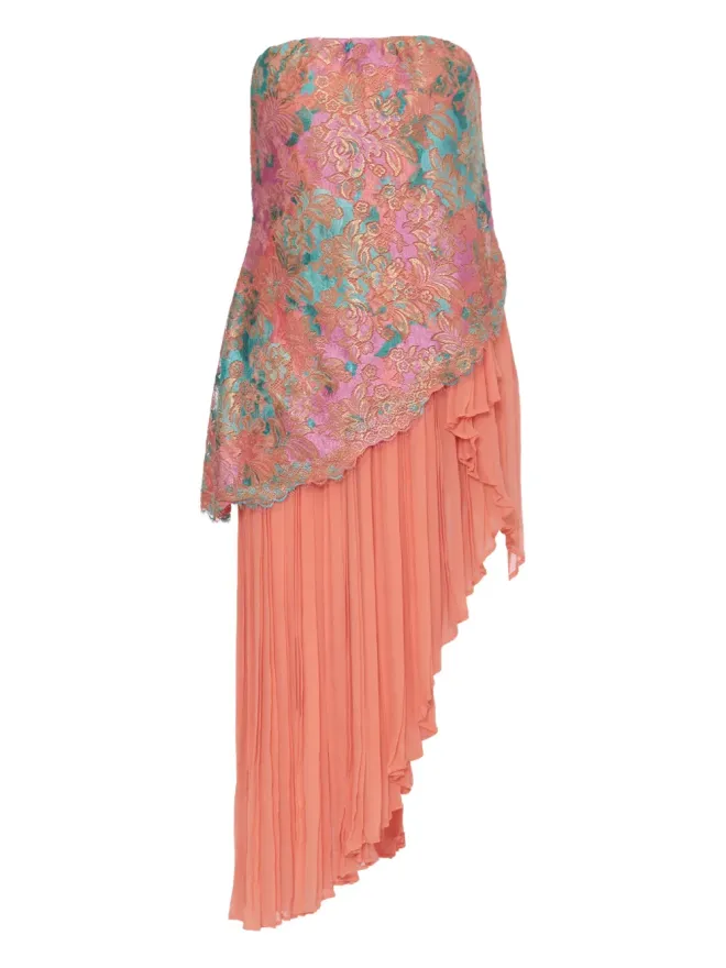 Andrè Laug Vintage Andrè Laug Vintage プリント アシンメトリードレス（ピンク）の商品画像