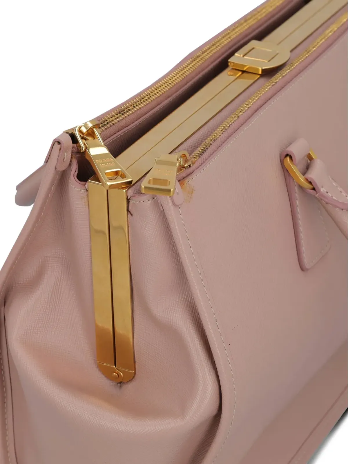 Prada ビンテージ ピラミッド型ハンドバッグ - ピンク - 画像5