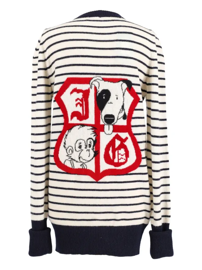 John Galliano Pre-Owned John Galliano Pre-Owned ストライプ柄カーディガンの商品画像